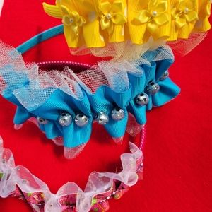 Little girls ribbon headbands